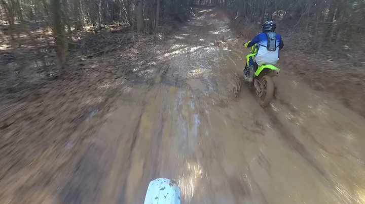 Gilbert and Justin in Highland Park, Muddy Section...