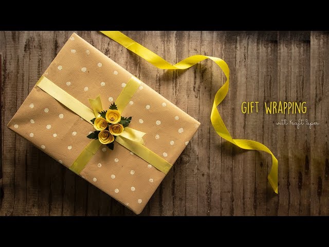 Wrap it Up #7: Kraft paper and stamp gift wrap - C.R.A.F.T.