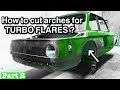 how to cut out the fender arches for turbo flares bmw e10 2002 02-reeks