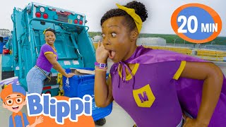 clean machines recycling song blippi songs educational songs