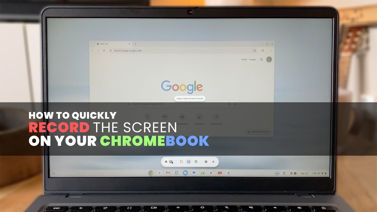 How to Record the Screen on a Chromebook Computer - YouTube