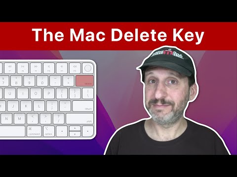 What is the equivalent of Delete key on Mac?