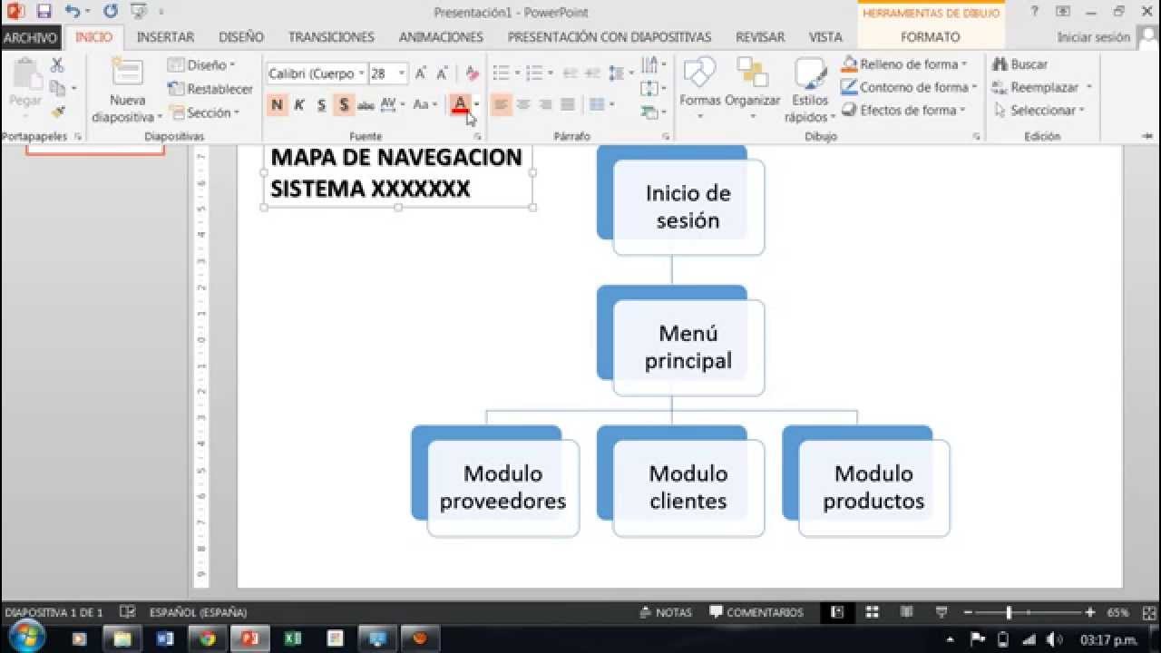 HACIENDO UN MAPA DE NAVEGACIÓN CON POWER POINT YouTube