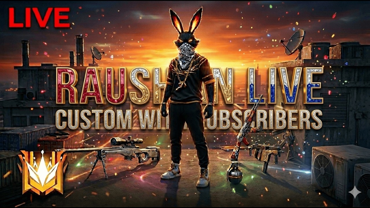 AGAIN, FREE FIRE LIVE! @RAUSHAN_LIVE_2.O 😎🖥#shortslive #verticallive #freefire #shortsfeed #sher