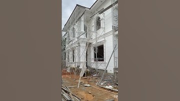 Cập nhật tiến độ thi công công việc biệt thự tân cổ điển mái Nhật hai tầng ở tại Bảo Lâm Lâm Đồng