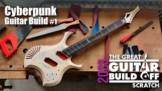 Crazy Cyberpunk Guitar Build Part 1 - Dark Art Guitars #ggbo2023