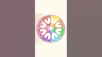 Mesmerizing Geometric Spirograph Art: Unleashing the Power of Pattern🌈 #shorts #shortvideo #drawing