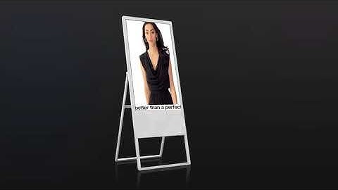220V 16:09 LCD Advertising Board 16.7M Color Touch Screen Totem Digital Signage