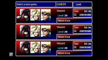 FF7 (R2PG) - Red XIII Level 66 - 67 finally max natural HP/MP after +300 resets...