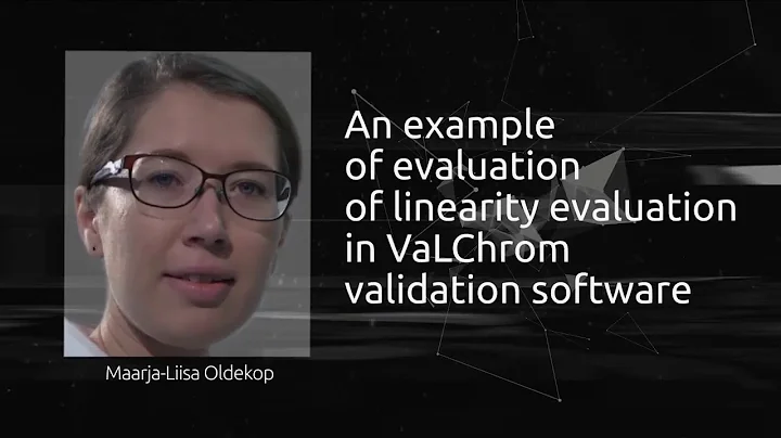 An example of linearity evaluation in VaLChrom validation software