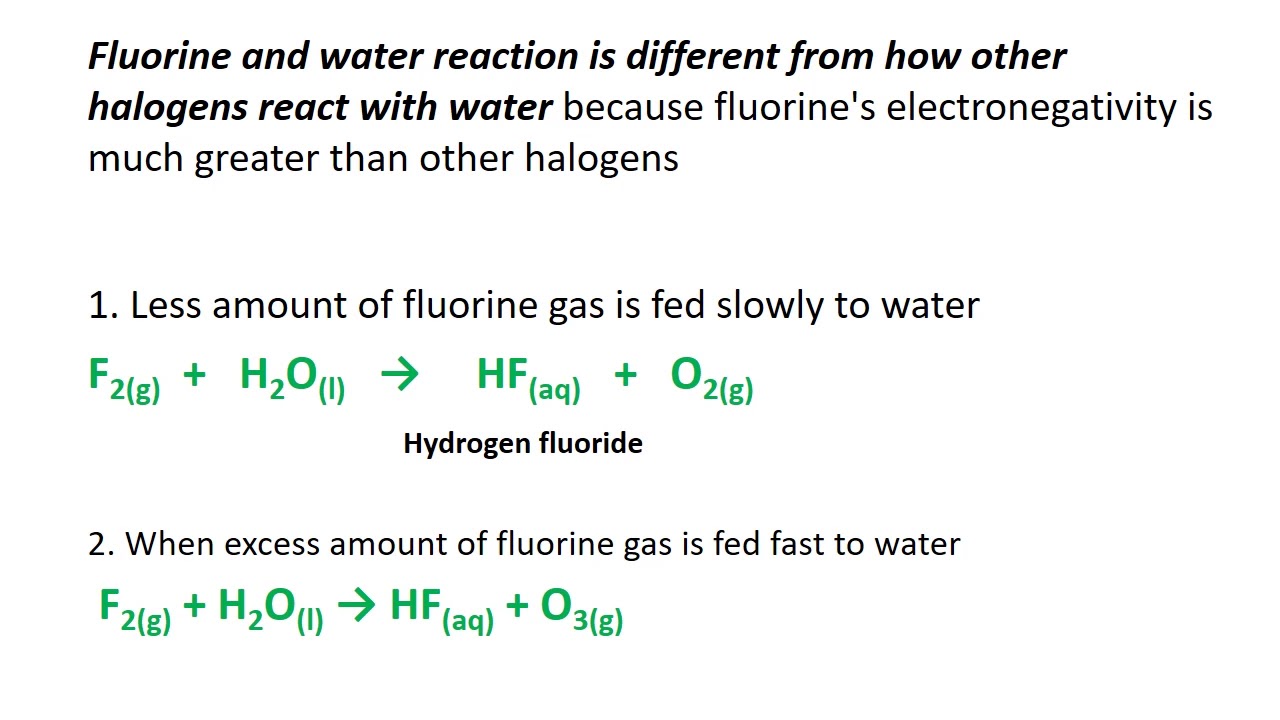 fluorine-and-water-reaction-f2-h2o-youtube