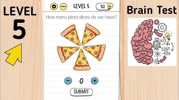 Brain Test Level 5 How Many Pizza Slices Do We Have?