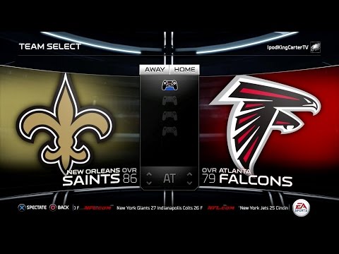 MADDEN NFL 15 PS4 Full Gameplay: Saints vs Falcons - Week 1 NFL Regular Season Matchup Simulation