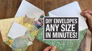 DIY-enveloppen: maak binnen enkele minuten elke gewenste maat