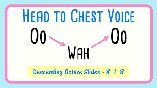 Octave Glides | How to Sing Head to Chest Voice  | OO WAH OO - 8 1 8 screenshot 2