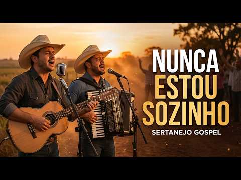 NUNCA ESTOU SOZINHO 🙏 Sertanejo Gospel que Vai Falar com seu Coração