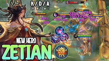 20 Kills!! New Hero Zetian MLBB The Real Monster!! - New Hero Try Out | MLBB