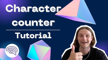Character counter | Tutorial