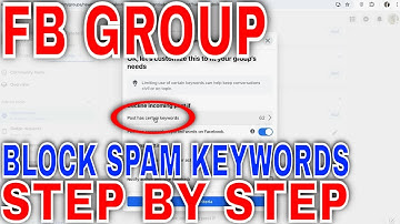 ✅ Hoe je de beheerfunctie van Facebook-groepen kunt gebruiken om spam-trefwoorden te blokkeren 🔴