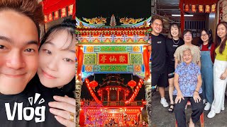 Vlog｜2023記錄生活｜每年最盼望的大年初二🧧回外婆家與表弟妹們一起吃團圓飯🍲非常熱鬧的Machap Baru新村【梅花街】🌸到聚仙亭觀看360°煙花🎆EP16