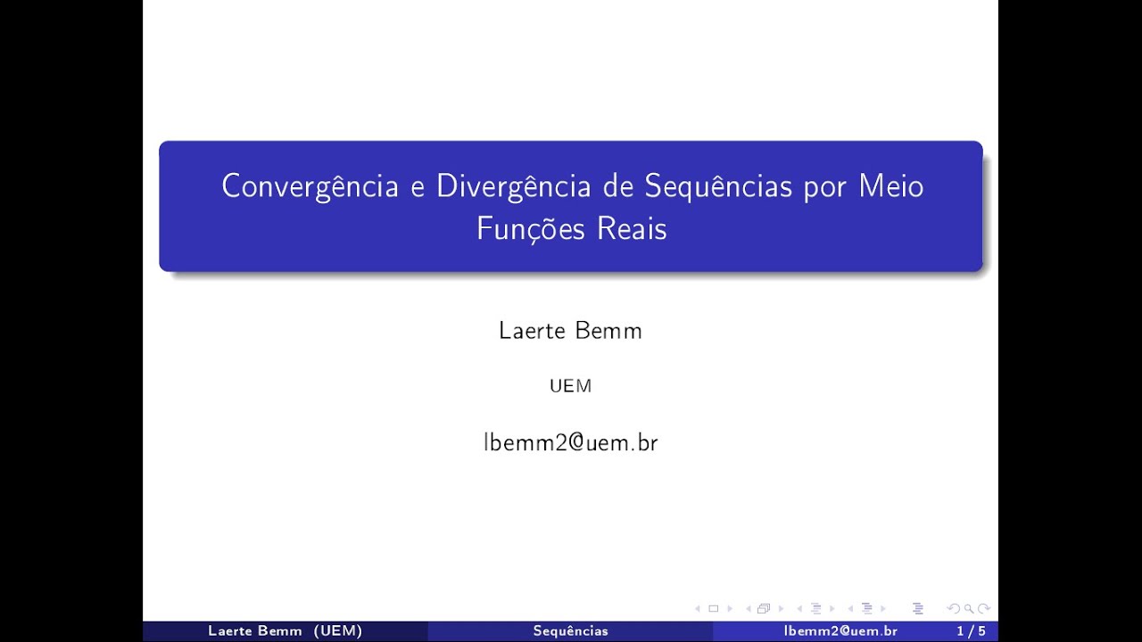 Sequências - Aula 8: Convergência e Divergência de Sequências por Meio ...