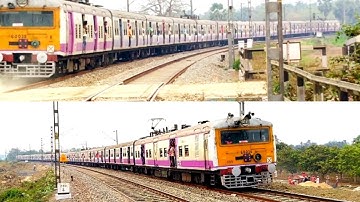 Katwa - Howrah Galloping Local Crossing To Dhawapara Railgate with 30 below #trainlover #railgate