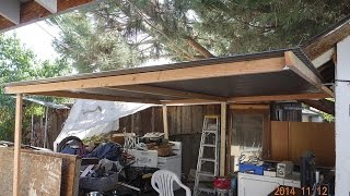 How to put a Shed together | Perfect Patio Roof Cover | Polycarbonate Corrugated Roof Panel in Easy Steps. I put a Shed together (