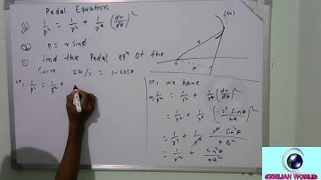 pedal equation differential calculus and its application