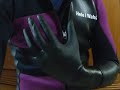 【短編集】#3 ヘレイワホのフード付きジャケットと、ロングの黒ゴム手袋そして青いニトリル手袋（片手ずつ）Neoprene Hoodie & 2 Colors Gloves (asymmetry)
