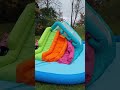 H20GO Triple Slide | Inflatable Water Slide | Triple Watersplash Slide #shorts #pool #slide
