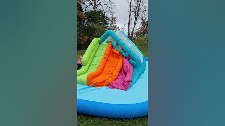 H20GO Triple Slide | Inflatable Water Slide | Triple Watersplash Slide #shorts #pool #slide