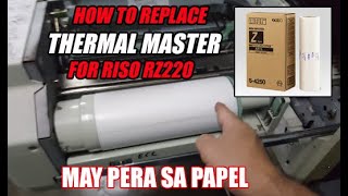 How to change Thermal Master Roll for Riso RZ220ui
