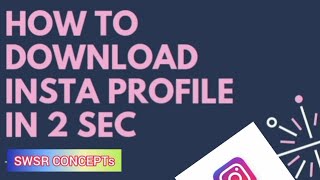 how to #download #insta #profile photo in 5sec with the help of a  link #effective video and tested screenshot 5