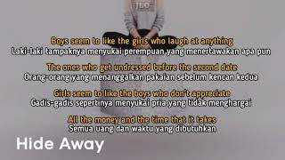 Daya - Hide Away (lirik dan terjemahan)