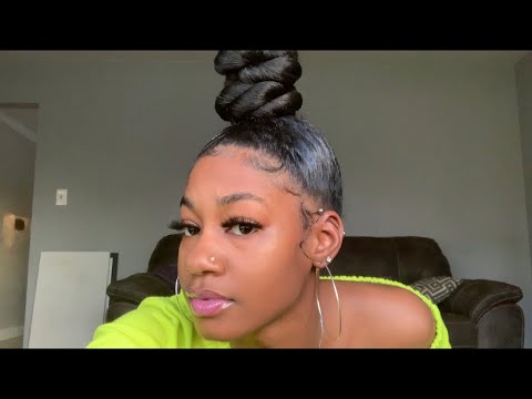 quick&easy-top-knot-bun-w/-braiding-hair-on-natural-hair💚