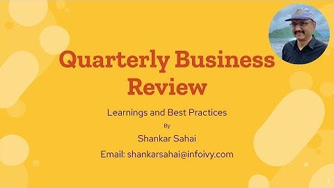 Quarterly Business Review (QBR) - Learnings and Best Practices