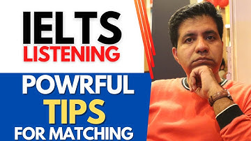 IELTS LISTENING - Powerful TIPS For Matching By Asad Yaqub