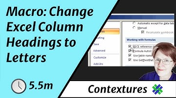 Macro Changes Excel Column Headings From Numbers To Letters