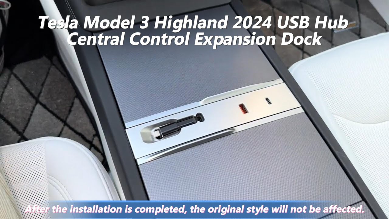 2024 Model 3 Highland Mittelkonsole USB-Hub – TESLAUNCH