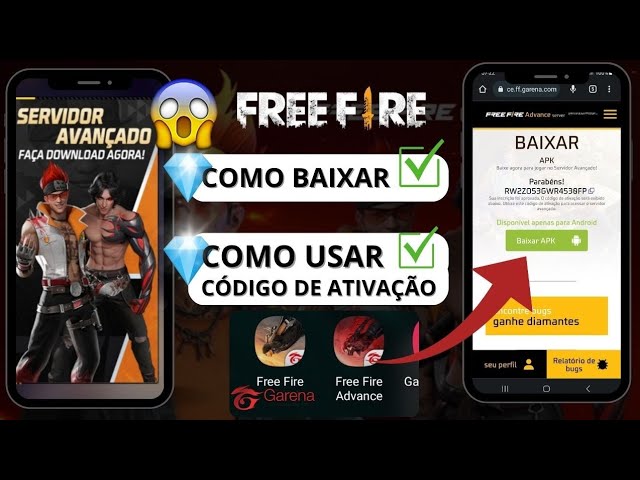 URGENTE!! GANHE DIAMANTES COM O DOWNLOAD APK SERVIDOR AVANÇADO FREE FIRE!  ATUALIZAÇÃO DE MARÇO!! 