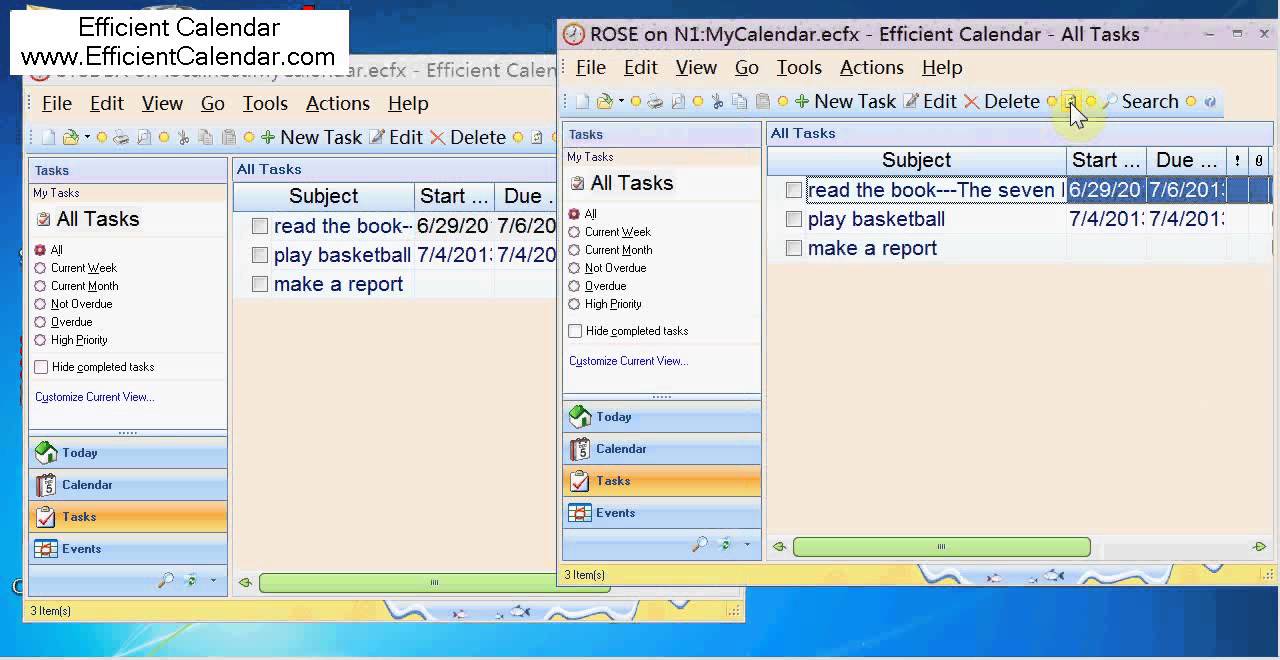 Brief Introduction of Efficient Calendar Free