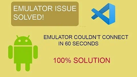 Emulator not running | Couldn't connect emulator within 60 sec | vs code | Flutter | Issue Solved!