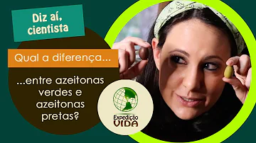 Qual a diferença da azeitona verde para azeitona preta?