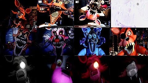 All Foxy & Mangle Jumpscares! FNaF 1, 2, 3, 4, 5, 6, 7 & VR! 2014 - 2019