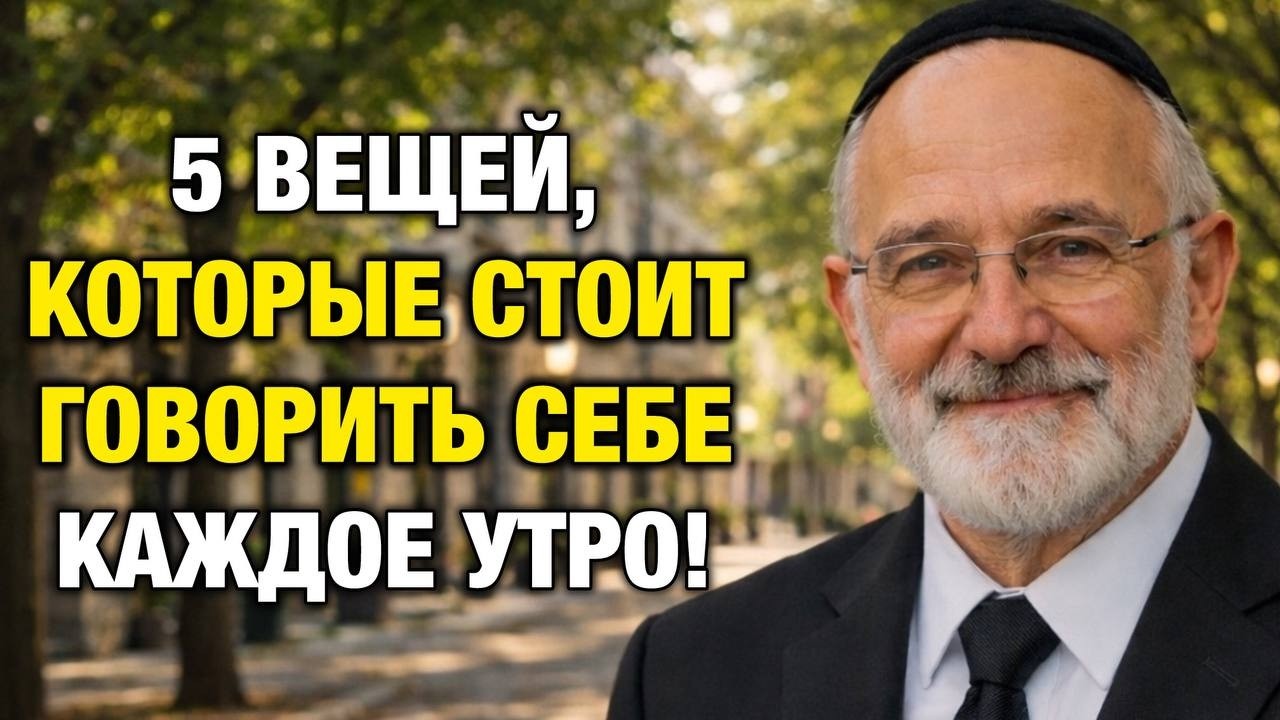 Начни говорить себе ЭТИ 5 фраз каждое утро — и твоя жизнь изменится | Еврейская мудрость