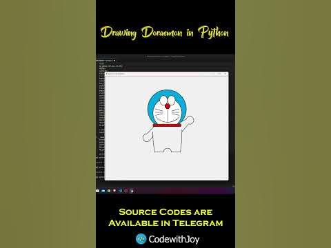How to draw Doraemon by using Python - YouTube