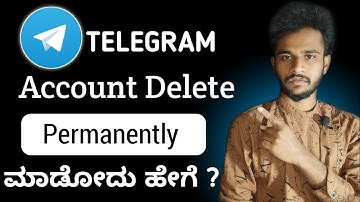 How to delete telegram account permanently in kannada | telegram account deactive in kannada | 2025 