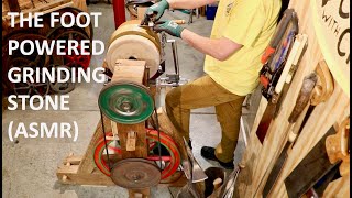 The FOOT POWERED GRINDING STONE (ASMR)