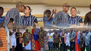 Ghana Gov’t Gifts American Rapper Ja Rule As He Happily Kisses Wife+Queen Mothers Of Nuaso Surprise