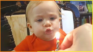 Funny Babies Blowing Candle and FAILS | Cute Baby Moments And Cake